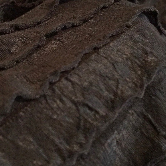 Ruffle Black Top - Picture 5 of 6